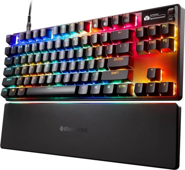 SteelSeries Apex Pro TKL Gen 3 Wired Mechanical OmniPoint Adjustable HyperMagnetic Gaming Keyboard (Black)