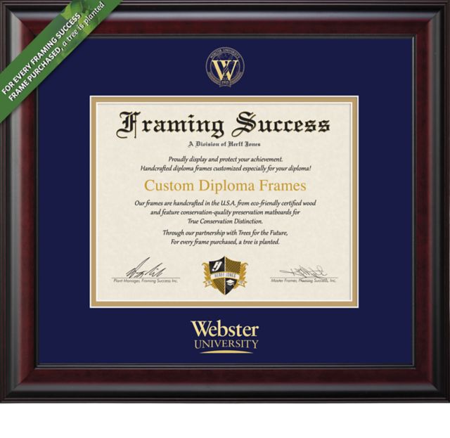 Webster University 8.5'' x 11'' Classic Diploma Frame