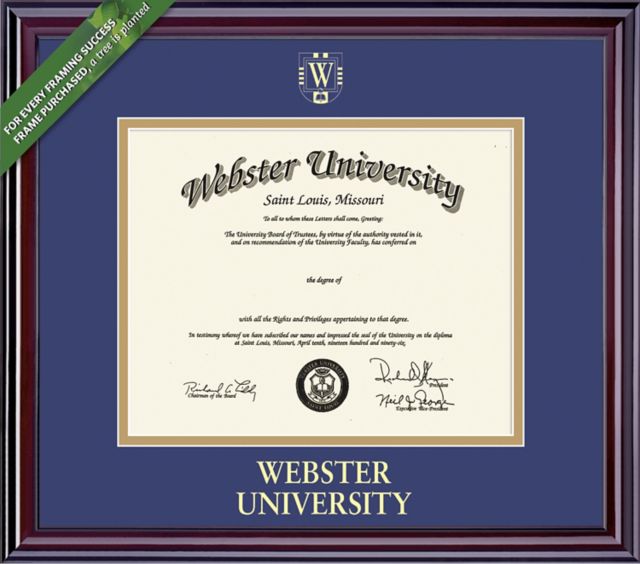 Webster University 11'' x 14'' Elite Diploma Frame