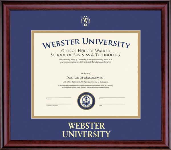 Webster University 14'' x 17'' Classic Diploma Frame