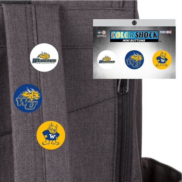 Webster University Gorloks Mini Button 3 Pack