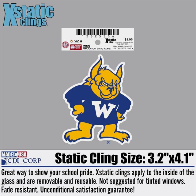 Webster University Gorloks Cling Decal