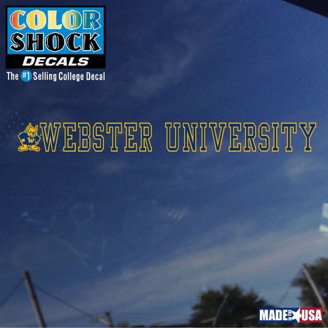 Webster University Gorloks Strip Decal