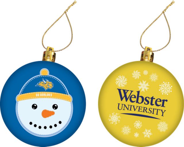 Webster University Flat Ornament Set