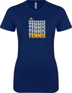 Webster Next Level Ladies SoftStyle Junior Fitted Tee Tennis Repeating - ONLINE ONLY