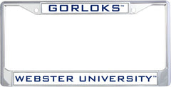 Webster Metal License Plate Frame in Gorloks - ONLINE ONLY